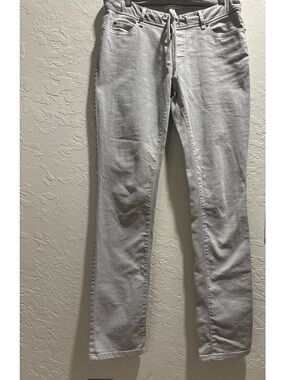 James Perse WHJ1430 grey pull on denim drawstring jogger jeans luxury lounger 2